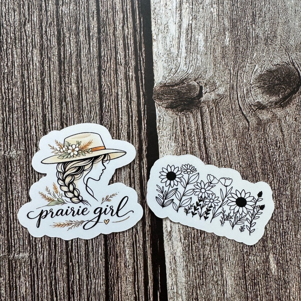 Prairie Girl Floral Sticker Bundle